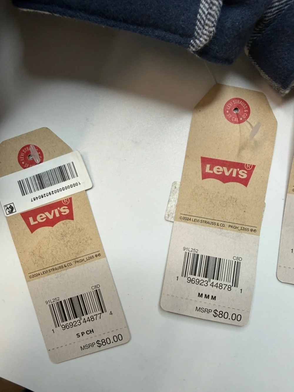 Levis Sherpa Lined Shacket Big Boys - Dress Blues and Grey